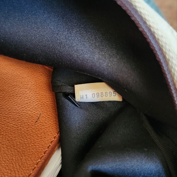 DOONEY AND BOURKE LARGE BROWN CANVAS TOTE WITH DARK BROWN MONOGRAM - Picture 10 of 12